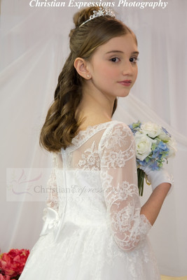 Lace First Communion Dress Style 8041