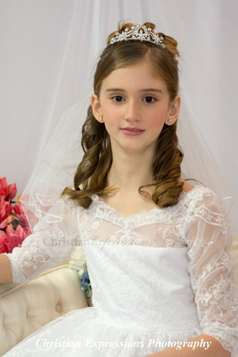Lace First Communion Dress Style 8041
