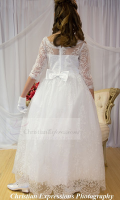 Lace First Communion Dress Style 8041
