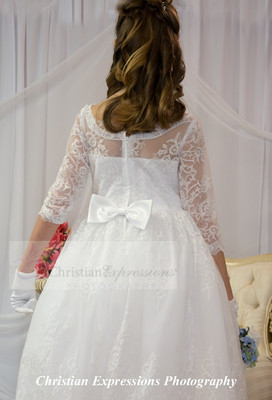 Lace First Communion Dress Style 8041
