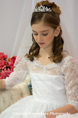 Lace First Communion Dress Style 8041