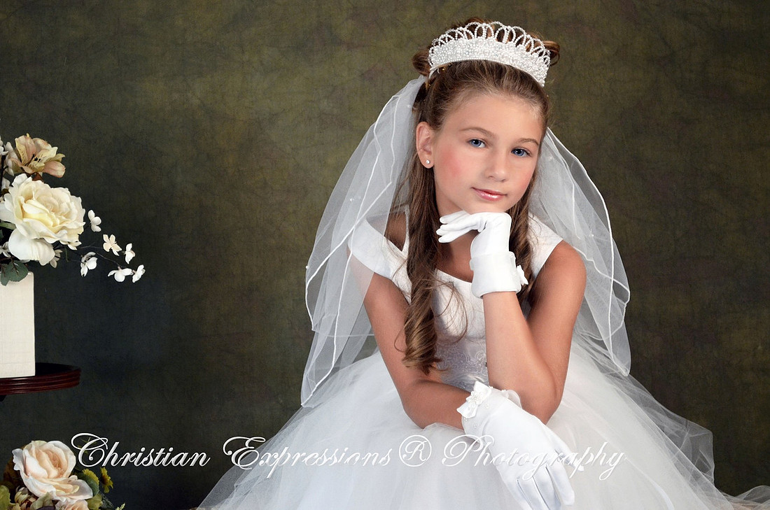 first communion dresses | first communion veils
