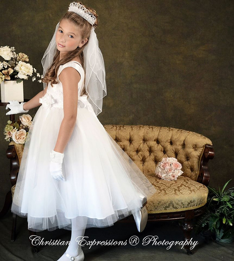 first communion dresses | first communion veils